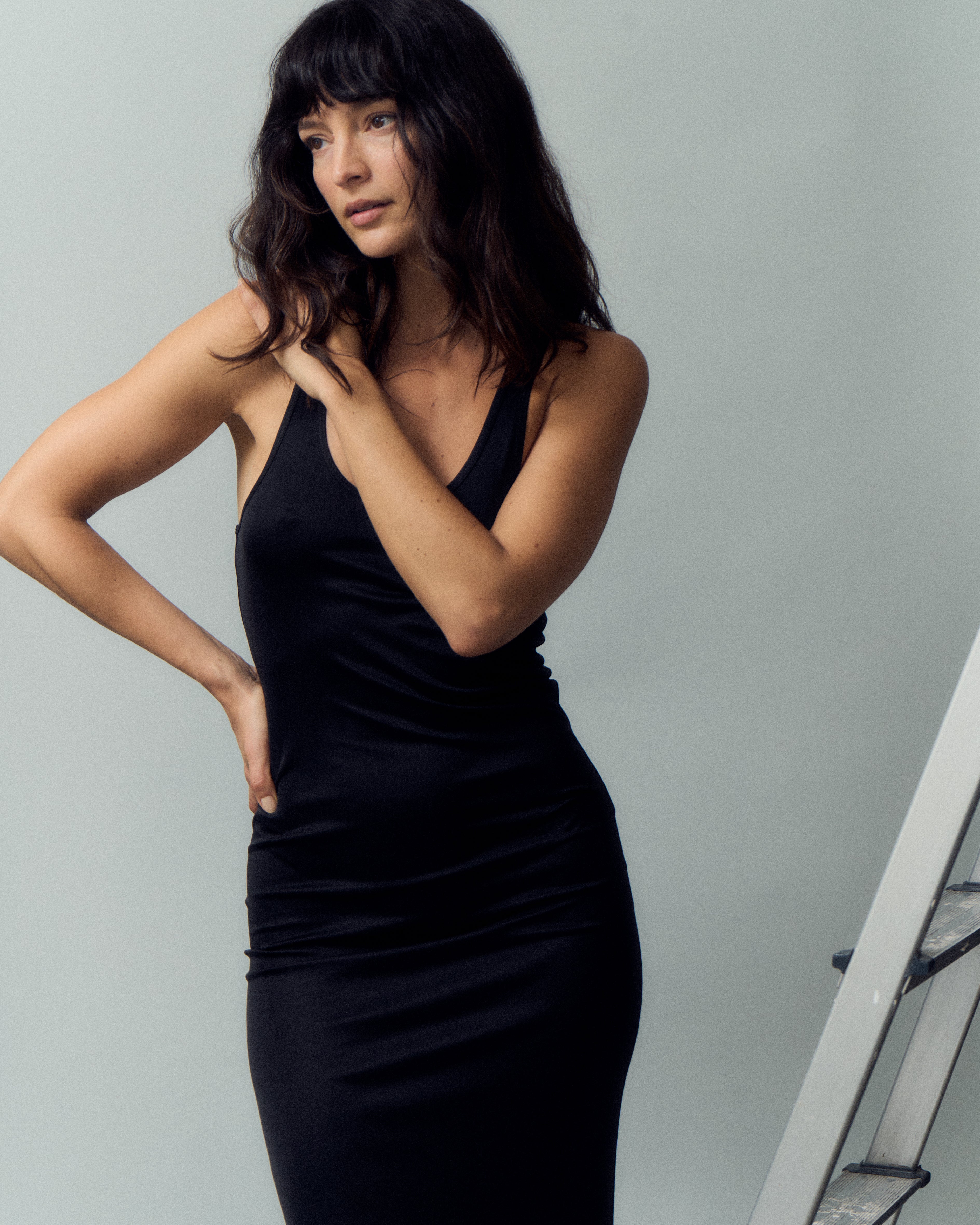 hannah silk dress Hannah Gown in Chocolate Silk Loup Charmant