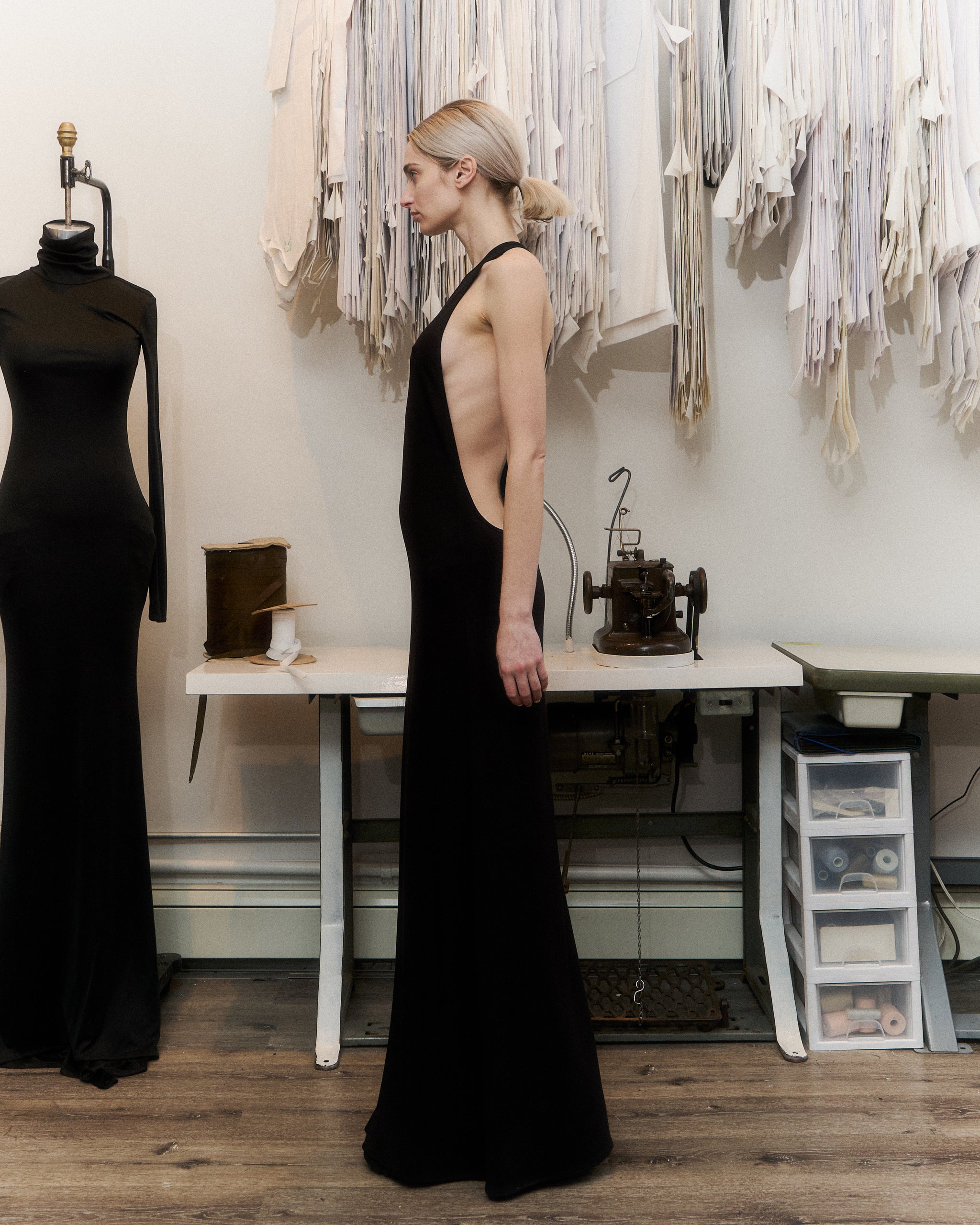 Simone Floor Length Dress  TRAVIS TADDEO